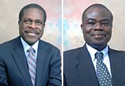 Dr. Thaddeus McEwen (left) and Dr. Samuel Owusu-Ofori (right)
