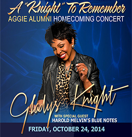 Homecoming Aggie Alumni Concert Featuring Gladys Knight -  Friday, October 24, 2014
