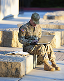 iStock 000025533812 American Soldier using technology 