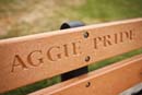 NCAT Aggie Bench on campus
