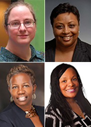 Nina Exner (top left), Dr. Paula Faulkner (bottom right), Dr. Tonya R. Hargett (bottom left) and Dr. Marcia Williams (top right)