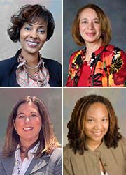 Dr. Schenita Davis Randolph (top left), Dr. Inez Tuck (top right), Dr. Kelly Graves (bottom left) and Dr. Rosalyn Lang-Walker (bottom right)