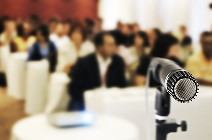 Mic on Table - iStock_000045165964