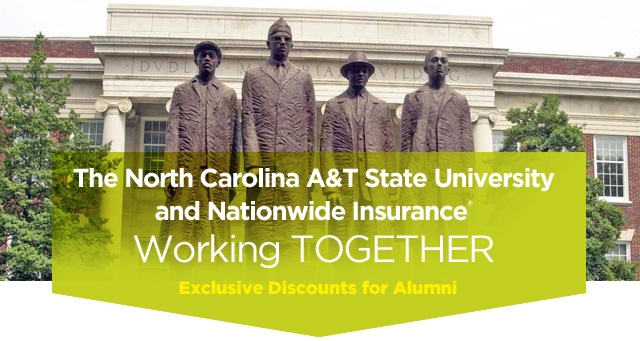 North Carolina A&T State University and Nationwide Insurance  Working TOGETHER Exclusive Discounts for Alumni