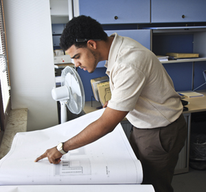 Advancing Minorities’ Interest in Engineering (AMIE) student at work