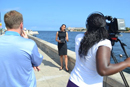 Felicia Lawrence–reporter, Lauren Branch – videographer, Ken DeVanney – TV Studio Manager