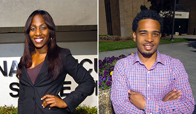 Miss. A&T Ambriya Neal and Mr. A&T Anthony Fitzhugh 
