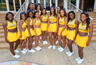 Aggie cheerleaders