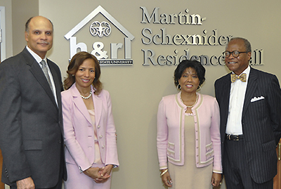 Chancellor Harold L. Martin, Sr., and former chancellor Alvin J. Schexnider