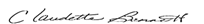 Claudette Bennett Signature
