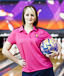 Sophomore Emily Strombeck of the North Carolina A&T bowling team