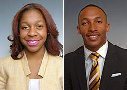 Jordan Outing from Chesapeake, Va. won the Miss North Carolina A&T State University title and Mister North Carolina A&T State University James Bowen III, of Ridgewood, N.C 
