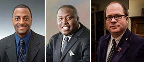 Anthony Graham (left), Louis Judge III (middle) and Samuel C. Cook IV (right)