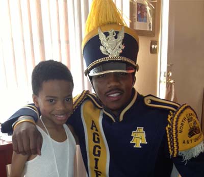 Troy Hayden, a senior at N.C. A&T State University 
