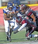 Aggies Tirek Cohen break for the touchdown