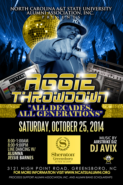 Aggie Throwdown Dance Flyer