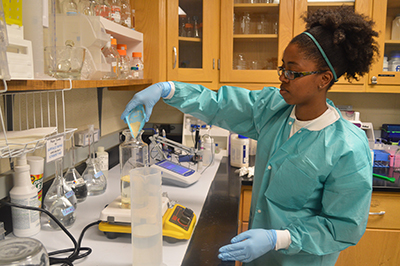 Celena Alford a senior biological engineering major