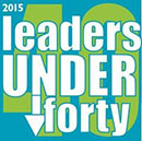 Leaders under 40 logo