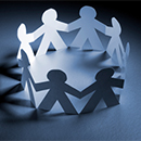 Paperdols holding hands - iStock_000014305761S image