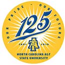 125th anniversary of North Carolina A&T State University logo