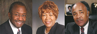 Willie Deese, Dr. Velma Speight and Dr. Edward Fort