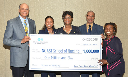 Private giving to North Carolina A&T hit a new record in the 2018 fiscal year with a total of $15.6 million in donations and pledges
