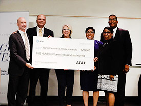 Leaders of AT&T, the university and the University of North Carolina System